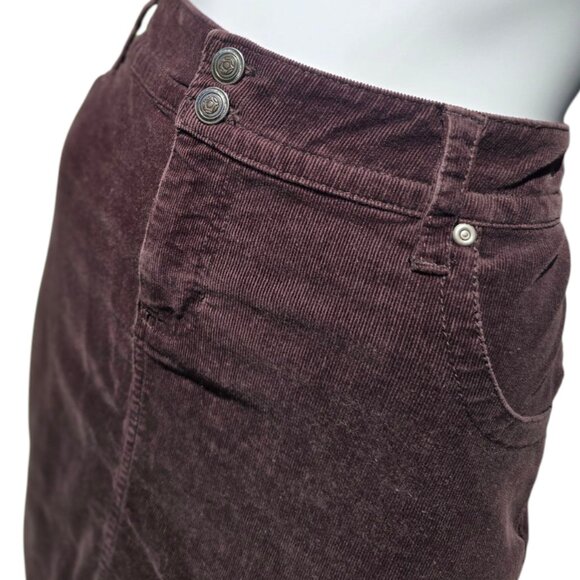 COPPER KEY Brown Corduroy Mini Skirt sz 7 - Picture 3 of 8